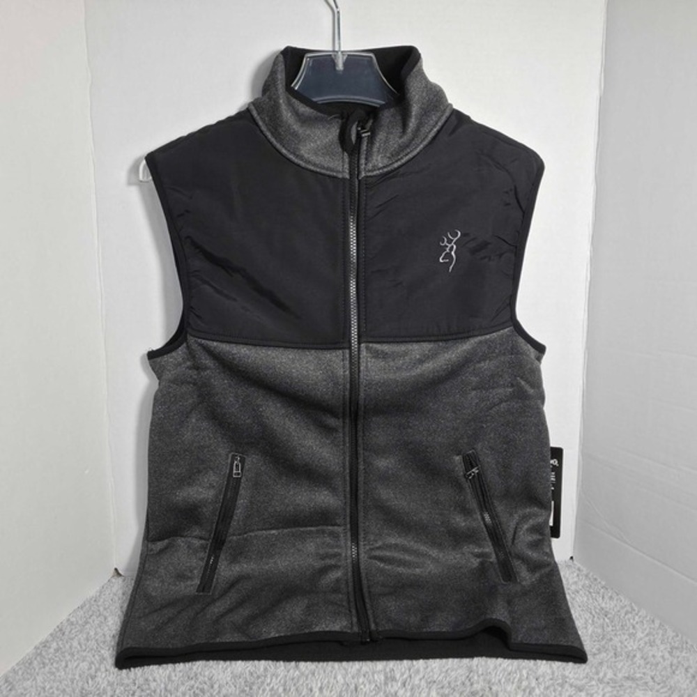 Browning Maverick Softshell Vest Heather Grey / Black Men's Size Small Brand New